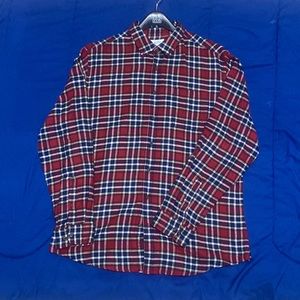 Croft and Barrow Red/Blue Button up Flannel